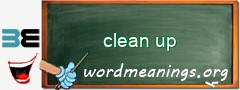 WordMeaning blackboard for clean up